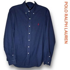 RALPH LAUREN NAVY OXFORD SZ M